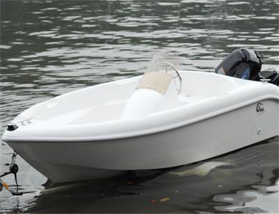 China 12ft Mini Fiberglass Yacht Affordable Price Fishing Boat QD Waterwish for sale