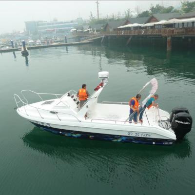 China Baot Waterwish QD 25 Cabin Fiberglass Cuddy Cabin Boat Cruiser Fishing for sale