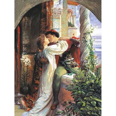 China Wholesale Modern Cross Stitch Square Diamond Embroidery Couple Mosaic 5D DIY Diamond Painting Full Stitch Romeo and Juliet for sale