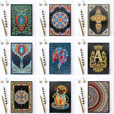 China Full Modern Square Round Drill Customize Notebook New Arrivals Diamond Embroidery Sale A5 Diary Book 5D Diamond Painting Mosaic for sale