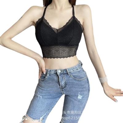 China Big Size Breathable Seamless Deep Radio Sexy Underwear Lace V Bras For Women for sale