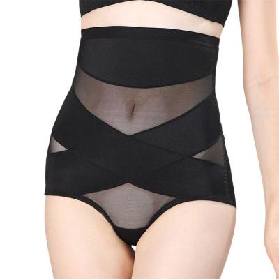 China High Waist Mesh Postpartum Shaperwear Women Breathable Control Shape Comfortable Panties for sale