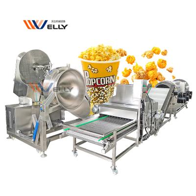 China Industrial full automatic popcorn machine electric heater popcorn snack factory production popcorn machine for sale