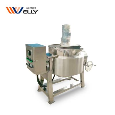 China Transfer Coated Oil Heat Vegetable Processing Plant Water Kettle Wikipedia/Coated Kettle Cooking Jacketed Kettle for sale