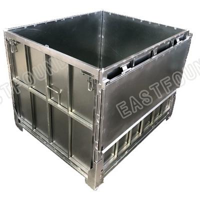 China Collapsible Hot Dipped Galvanized Collapsible Intermediate IBC Bulkheads With Lids for sale