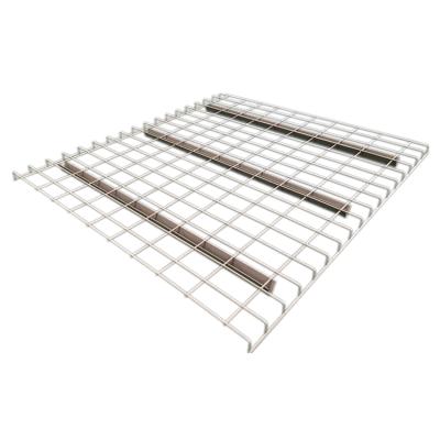 China Step Channel Strong Metal Galvanized Welded Wire Mesh Decks Shelves For Pallet Racking Heavy Duty Warehouse for sale