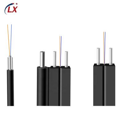 China Wholesale Flat FTTH FTTB FTTX Network Single Mode 1 2 4 Core Single Mode FTTH Optical Fiber Drop Cable For Indoor FTTH FTTB FTTX Network Use for sale