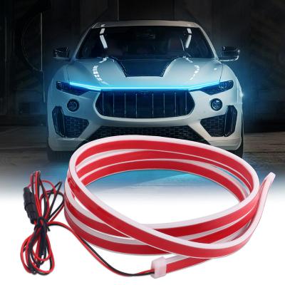 China All Car Cheapest Price Car Flexible Strip Decorate Hood Remote Control Atmosphere APP Motor Atmosphere Lamp Light Bar 1.2m 1.5m 1.8m for sale