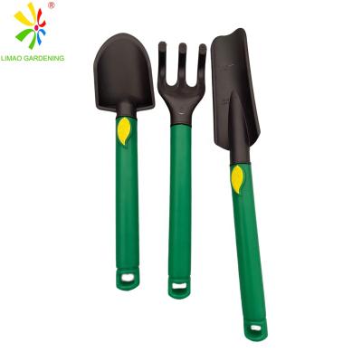 China Modern Sale Small Garden Tools Sets Flower Vegetable Seed Planting Soil Loosening Shovel Plastic Rakes For Kids Use for sale