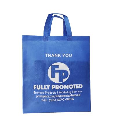 China OEM ODM Wholesale Manufacturer Eco-Friendly Blue Color Cheap Eco-Friendly/Reusable/Durable Price Silk Screen Printing Nonwoven Shopping Bag for sale