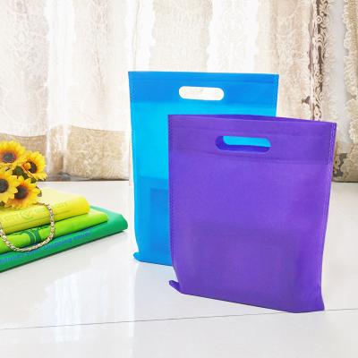 China Shopping Bag Reusable Grocery Bag Customized Eco Friendly Promotional Shopping D Environmental Cut Non Woven Fabric Bag for sale