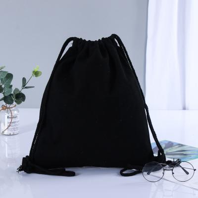 China Colorful Custom Drawstring Bag Handled Logo Printed Gift Canvas Cotton Double String Handbag Shoe Dust Bag for sale