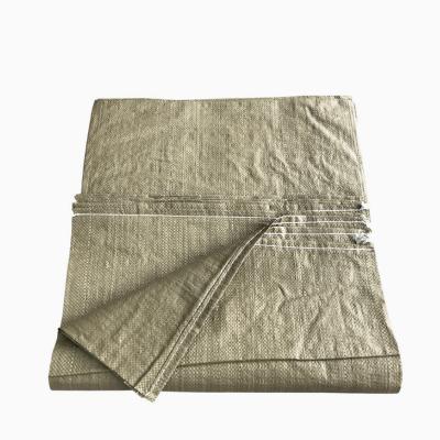 China Cheap Price PP Woven Waste Polypropylene Simple Recycled Construction Stone Waste Bags 50kg Waste Material Agricultural Packaging Bag for sale