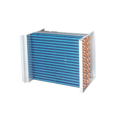 China Hotels Copper Aluminum Finned Tube Evaporator Coil Heat Exchange For Commercial Air Cooler Factory Air Conditioning for sale