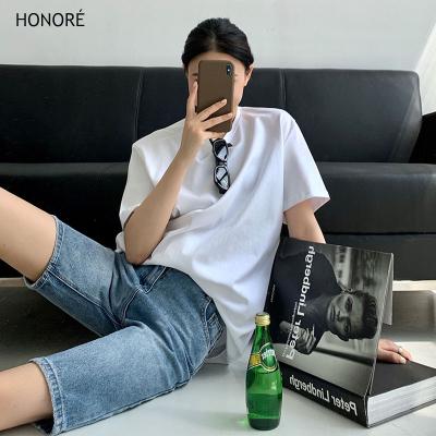 China HONOR-E Soft Short Sleeve Cotton Women's T-shirt Women's Clothing T-Shirt for sale