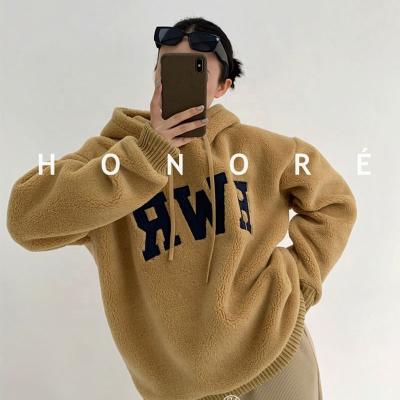 China Soft HONOR-E Brand Sherpa Hoodie Store Premium Fleece Hoodies Supplier for sale