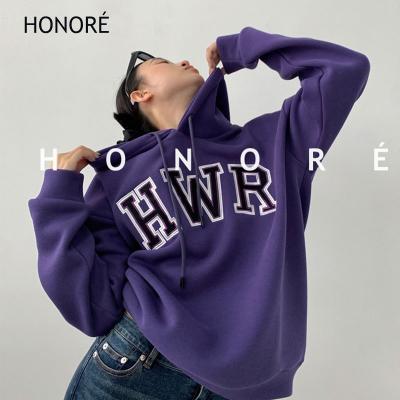 China HONOR-E Premium Soft Cotton Women's Hoodie Wholesale 100% Oversized Hoodie Sweatshirt for sale