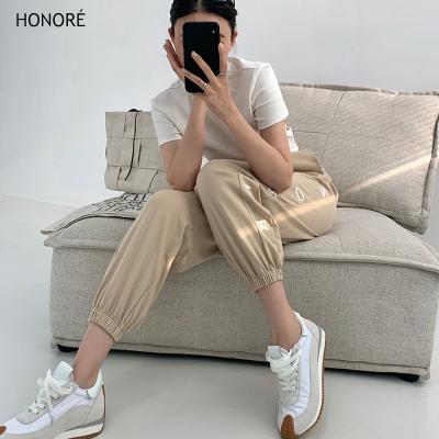 China HONOR-E Fashion Long Pants With Pockets Design Pants Women Ladies Trousers for sale