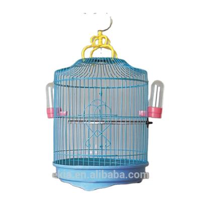 China Viable Bird Supplies Round Starling Parrot Thrush Bird Cage Stainless Steel Bird Cage for sale