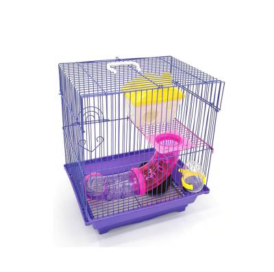 China Viable Small Portable Iron Pet Mouse Hamster Environmental Safe Cage 2#B for sale