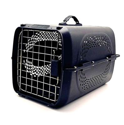 China Sustainable Luxury Plastic Trap Cage PP Cage For Luxury Pet Cat Dog Cages Metal Stainless Steel Travel Carriers for sale