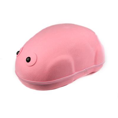 China Sustainable Innovative New Comfortablecat Bed , Funny Pet Accessories Lovely Hippo Shape Wool Felt Cat Cave for sale