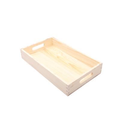 China Eco-Friendly Tray Breakfast Serving Wooden OEM Custom Natural for sale