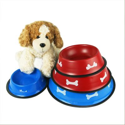 China Sustainable Custom Pet Water Bowl Bone Wholesale Ceramic Dog Food Bowl Cat Bowl for sale