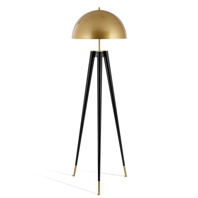 China Modern Corner Decorative Nordic Dimmable Floor Lamps Standing Modern Lamp Metal Shade Gold Tripod Black Bronze Plated Floor Lamp for sale