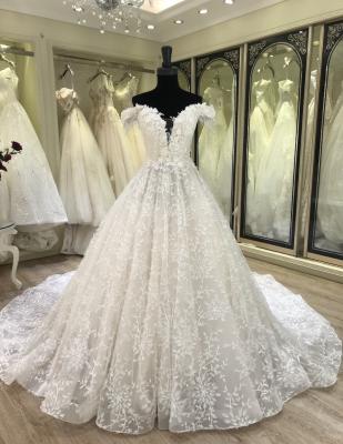 China 2021 High Quality Breathable Off The Shoulder Sweetheart Ball Gown Wedding Dress Wedding Dress Plus Size For Women for sale