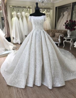 China 2021 Anti-Static African Wedding Dresses Images Off The Shoulder Ball Gown Plus Size Women Dress for sale