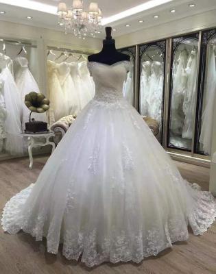 China 2021 Anti-Static Hot Selling Off The Shoulder Lace Wedding Dresses For Women Wedding for sale