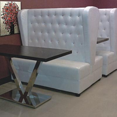 China High Back Commercial Benches and Modern Button Booths for Restaurant for sale