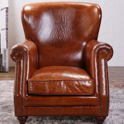 China Adjustable vintage genuine leather (other) club chair for sale for sale