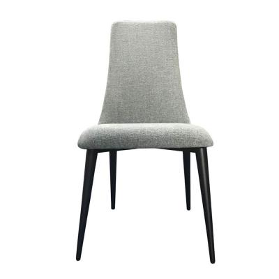 China (Other) Gray Fabric Iron Leg Modern Adjustable Living Room Molded Foam Leisure Hotel Restaurant Kitchen Dining Chairs for sale