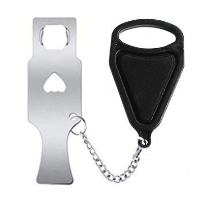 China Hotel Travel Room Security Portable Door Lock,Portable Door Locks Stopper for sale