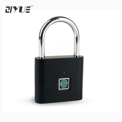 China Small Fingerprint Bag Waterproof Keyless Luggage Lock Smart Digital Padlock for sale