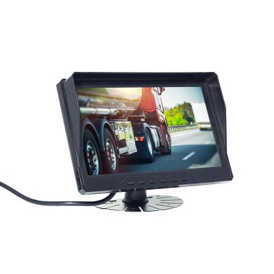 China Split Screen 10 Inch IPS Screen 8 Channel Recording Reversing Monitor For Trucks Trailers Cargo Vans Buses for sale