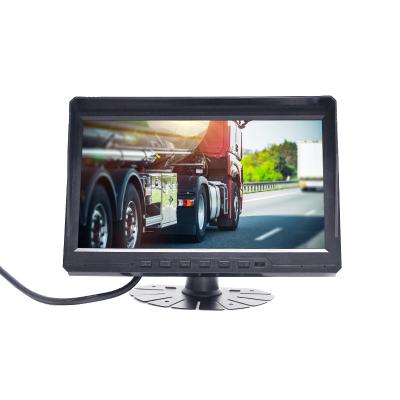 China 10 inch 4ch DVR Split Screen Reversing Monitor for Truck Trailer Cargo Commercial Van Bus Vehicle for sale