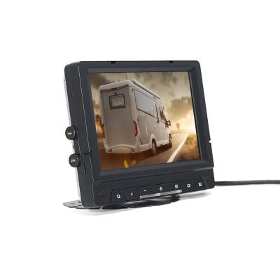 China Parking Line 7 Inch 4 Channel Inputs Car Reversing Monitor with Disc IPS Screen for Trucks Trailers Cargo Vans Buses for sale