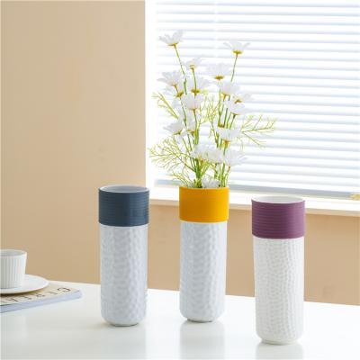 China Factory price porcelain ceramic flower vase minimalism modern minimalist ikebana vases for home decor for sale