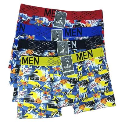 China Breathable Men's Boxers OEM Processing Men's Underwear Image Style Printing Uniform Size Milk Silk Fabric Men's Boxers for sale