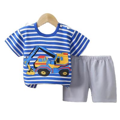 China Normcore/Wholesale Kids Summer Boy Cotton Sleeve Set Baby Clothing Girls T-shirt Short Minimalist Kids Clothing for sale