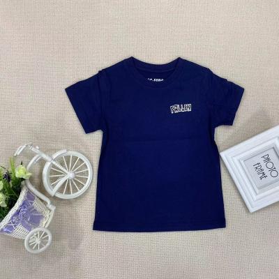 China New Children's T-shirt boy's neck 2023 summer sustainable clothing children's T-shirt cotton o-neck clothes for sale