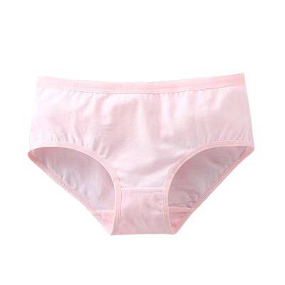 China Cotton Mid Rise Solid Color QUICK DRY Teen Briefs Lead Developmental Kids Underwear 7-14 Years for sale