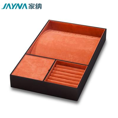 China JAYNA 2021 Best Selling Eco-friendly Wardrobe Accessories Multi-Funcitional Luxury Storage Leather Jewelry Box for sale