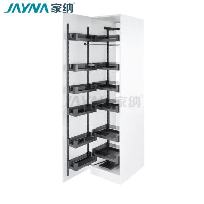 China JAYNA Phontom Series Design Kitchen Stocked Organizer New 6/5/4/2 Layer Tall Unit Pull Out Pantry Storage Basket for sale