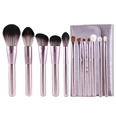 China Angular Blush Ready Current Wholesale Makeup Brushes 12PCS Beauty Brushes Makeup Brushes Cosmetics Foundation Make Up Brush Kit Set for sale