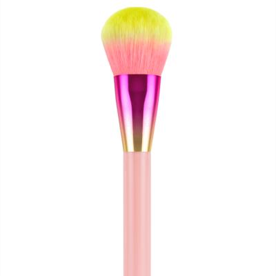 China Colorful Soft Single Flat Brush Private Label Makeup Brush Foundation Powder Brush Beauty Makeup Tools For Women for sale