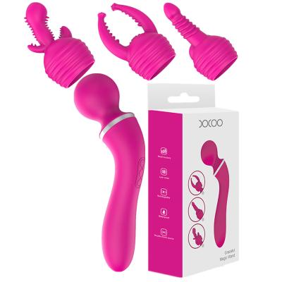 China Powerful Dual Vibrator Eco-Friendly Motor Eco-Friendly Wireless Waterproof Massager for sale